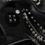 Démarquez-vous Avec Notre Veste Biker Femme En Cuir Clouté !