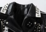 Démarquez-vous Avec Notre Veste Biker Femme En Cuir Clouté !