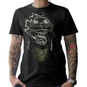 Dévoilez Votre Audace Avec Le T-shirt Gorilla Biker !