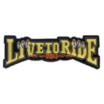 Dévoilez Votre Style Avec Le Patch Broderie Biker Live To Ride!