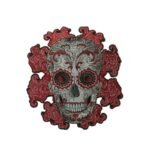 ecoutez lappel du style avec notre ecusson tete de mort mexicaine patch brode 145 1