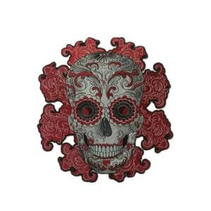 écoutez L’appel Du Style Avec Notre écusson Tête De Mort Mexicaine!
