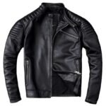 élégance Audacieuse : Perfecto Noir En Cuir Pour Homme Modernes!