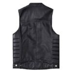 elegance et confort gilet biker en cuir pour homme incontournable 822 1