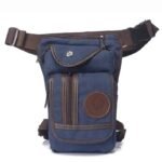 elegance et praticite sacoche de jambe moto vintage pour bikers bleu de jambe 456 1