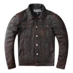 élégance Intemporelle: Blouson Vintage En Cuir Marron Pour Homme - s