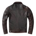 elegance intemporelle blouson vintage en cuir marron pour homme vestes pour homme 431 1