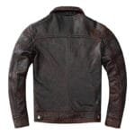 élégance Intemporelle: Blouson Vintage En Cuir Marron Pour Homme