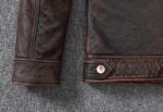 elegance intemporelle blouson vintage en cuir marron pour homme vestes pour homme 560 1