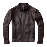 elegance intemporelle veste biker cuir homme marron vintage s vestes pour homme 395 1