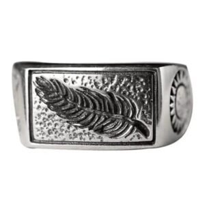 elegance mystique la bague plume argent pour les bikers audacieux 55 876 1