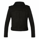 elegance rock veste biker suedine noir pour femme vestes pour femme 805 1