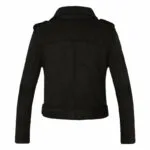 élégance Rock: Veste Biker Suédine Noir Pour Femme