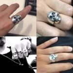 elegante bague tete de mort lessence du style biker 275 1