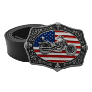 elegante ceinture route 66 pour les bikers en quete daventure noir ceinture 306 1
