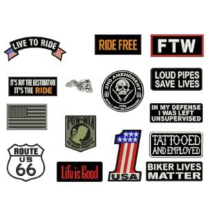elevez votre style biker avec nos patchs personnalisables patch brode 200 1