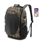 emportez lessentiel avec notre petit sac a dos moto etanche usb marron sac a dos moto 253 1