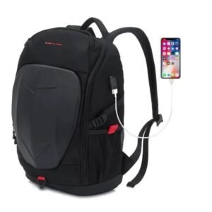 emportez lessentiel avec notre petit sac a dos moto etanche usb noir sac a dos moto 597 1