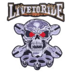 exprimez votre style avec le patch skull live to ride brode 279 1