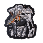 faites sensation avec le patch biker squelette on the road brode 121 1