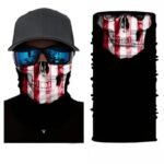 faites sensation avec notre cache cou moto squelette blanc et rouge tour de cou 815 1