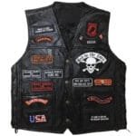 Gilet Biker En Cuir: élégance Et Confort Pour Aventuriers De La Route!