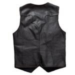 gilet biker en cuir marron style eblouissant pour hommes 438 1