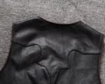 gilet biker en cuir marron style eblouissant pour hommes 664 1