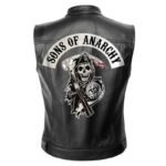 Gilet Biker Sons Of Anarchy En Simili Cuir : Adoptez Le Look Rebelle !