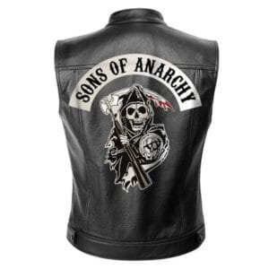 Gilet Biker Sons Of Anarchy En Simili Cuir: Adoptez Le Look Rebelle! s