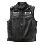 Gilet En Cuir Biker Sons Of Anarchy : Style Et Confort Garantis !