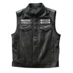 Gilet En Cuir Biker Sons Of Anarchy: Style Et Confort Garantis!