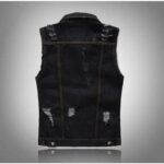 Gilet Jean Biker Déchiré : Faites Une Déclaration De Style Audacieuse !