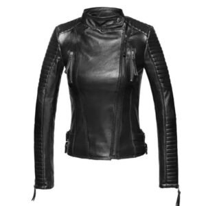 Illuminez Votre Look Avec Notre Veste Motarde Cintrée En Cuir !