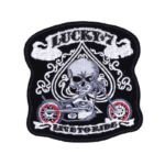 immortalisez lucky 7 avec notre patch biker personnalise brode 337 2