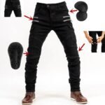 jean de motard noir vivez laventure avec style audacieux protections s pantalon 830 1