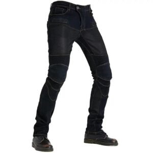 jean noir moto style badass et protection assuree sans protection xs pantalon 177 1