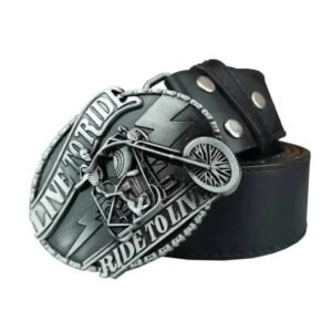 liberez votre esprit de biker avec la ceinture homme motard noir ceinture 264 1