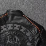 Libérez Votre Esprit Rebelle Avec La Veste Biker En Cuir Noir !