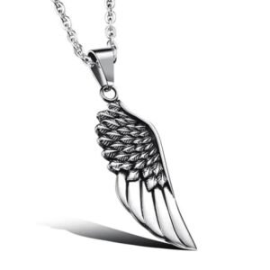 liberez votre style avec le collier aile et pendentif moto collier 915 1