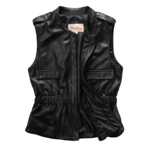 Libérez Votre Style Avec Notre Veste Gilet Cuir Biker Audacieuse !