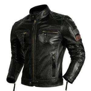 Liberté Sur Deux Roues : Blouson Cuir Avec Renforts Aux épaules!