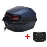 liberte sur la route avec notre top case moto bleu marine 30l socle case 777 1