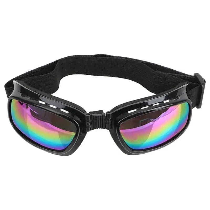 Lunettes Biker Noires: élégance Vintage Pour Un Style Moto Incontournable! - Multicolore