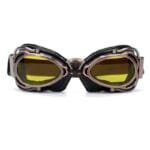 Lunettes Biker Retro: Securité Et Style Pour Les Motards Audacieux! Jaune