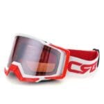 Lunettes De Moto Cross: Modernité Et Charisme à Pleins Gaz! Blanc & Rouge - Fumé