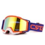 Lunettes De Moto Cross: Modernité Et Charisme à Pleins Gaz! Bleu & Orange - Fumé