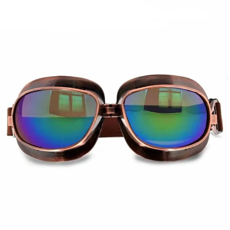 Lunettes Moto Vintage: Le Bijou Qui élève Votre Style Biker! Multicolore