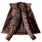 Manteau Marron En Cuir : L’élégance Biker à Adopter !