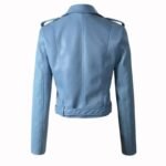 osez le style avec notre veste biker femme bleu eclatante vestes pour femme 112 1